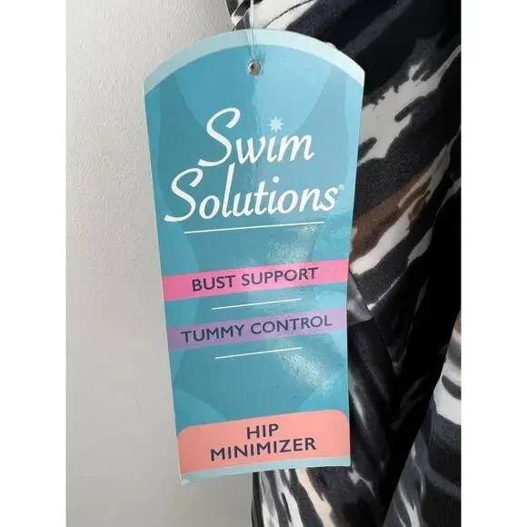 Women’s Swim Solutions Tummy Control One Piece Swimsuit 8 - Picture 4 of 8